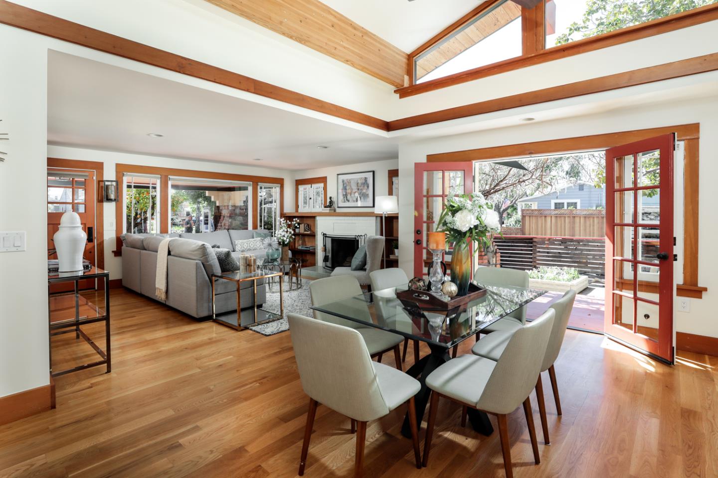 155 Alice Avenue Campbell, CA 95008 - Photo 7 of 36 a living room with fireplace furniture and a large window