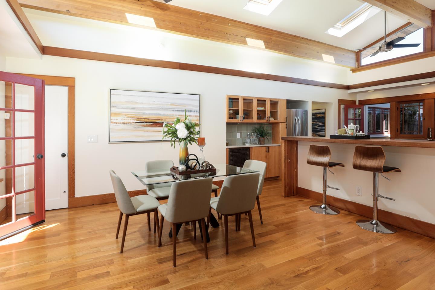155 Alice Avenue Campbell, CA 95008 - Photo 8 of 36 a view of a dining room with furniture window and wooden floor