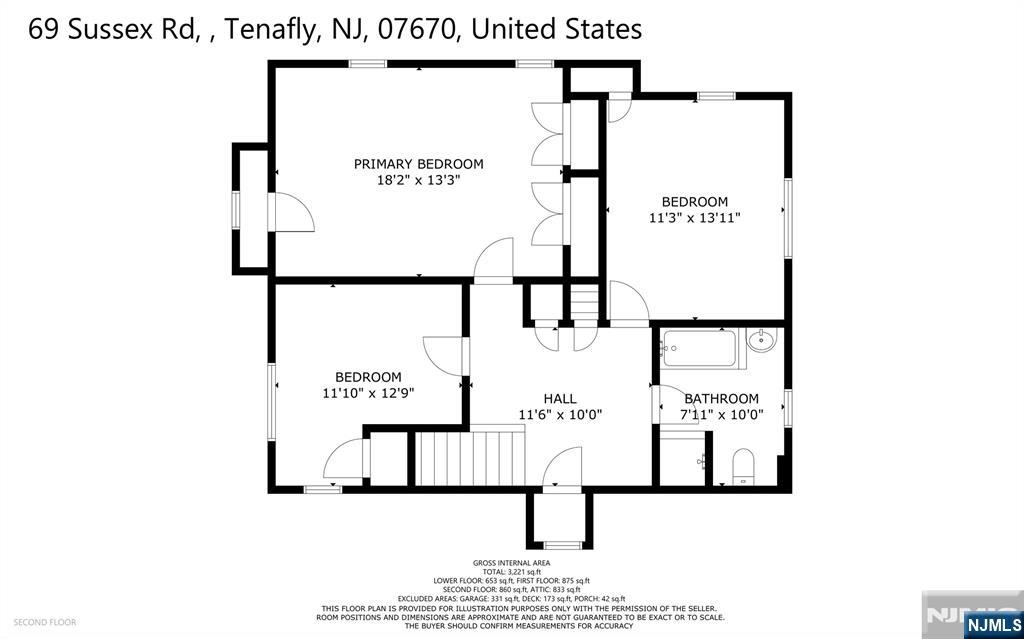 69 Sussex Road Tenafly, NJ 07670 - Photo 37 of 39 a picture of a book and a bed