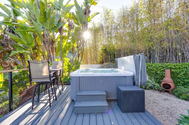 a view of an outdoor space with a street