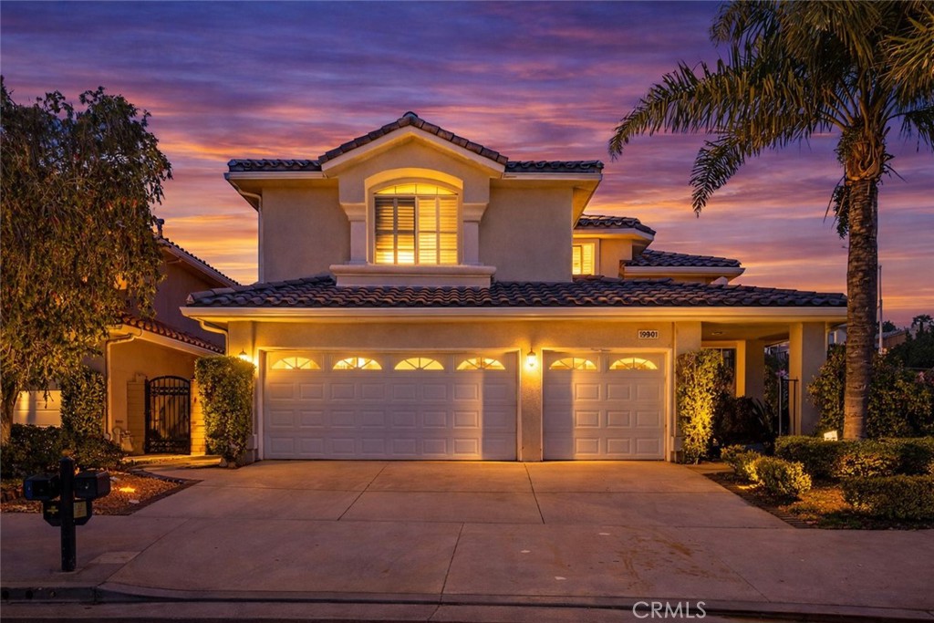 Twilight Front of House.  (This picture has been digitally altered)