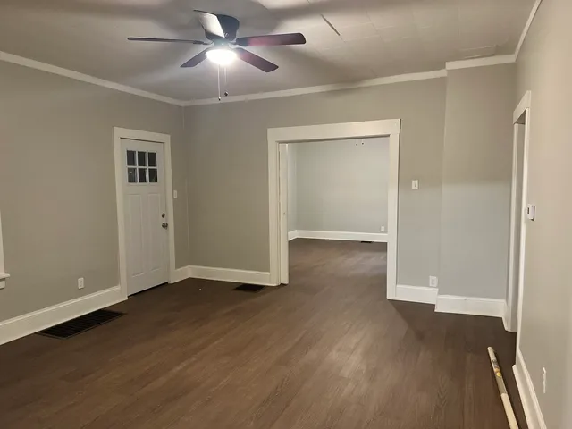wooden floor in an empty room