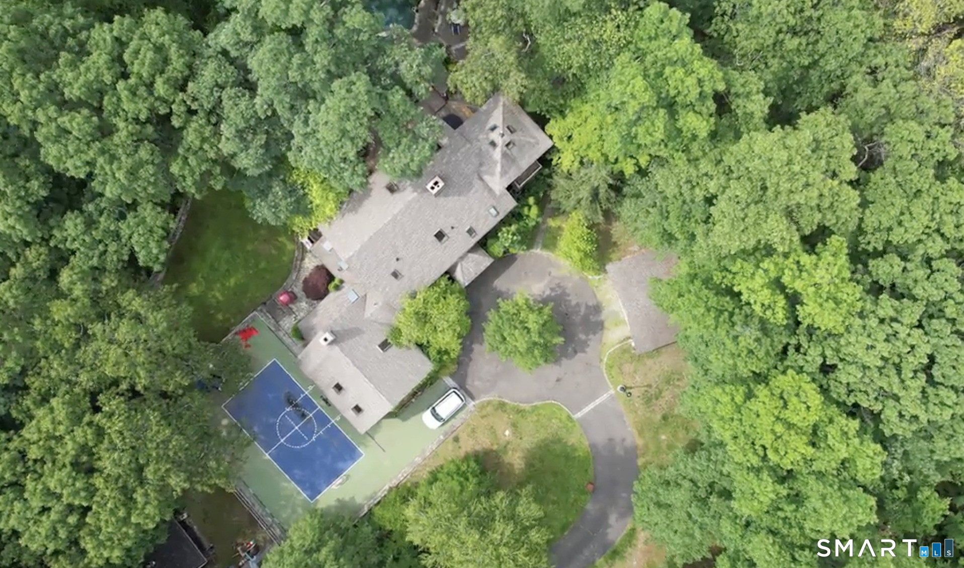 142 Seventy Acre Road Redding, CT 06896 - Photo 1 of 40 an aerial view of residential house with outdoor space