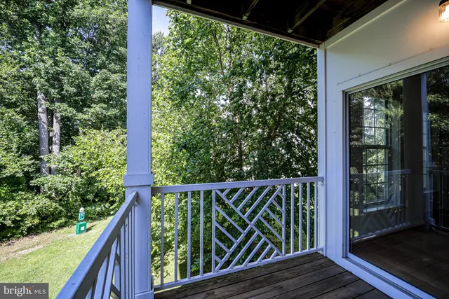 a view of balcony with deck
