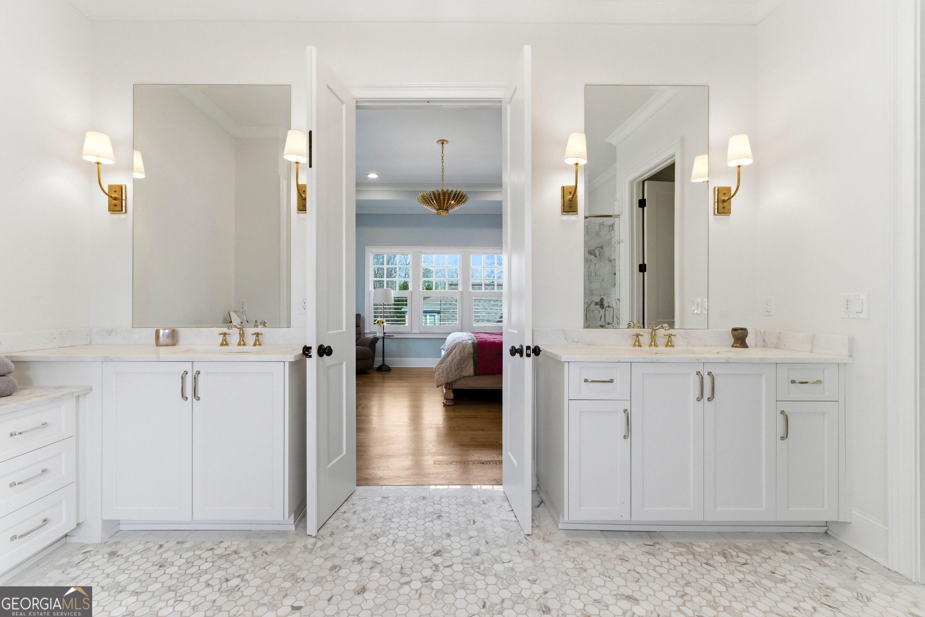 1205 Oldfield Road Decatur, GA 30030 - Photo 25 of 37 a en suite bathroom with a sink and a mirror