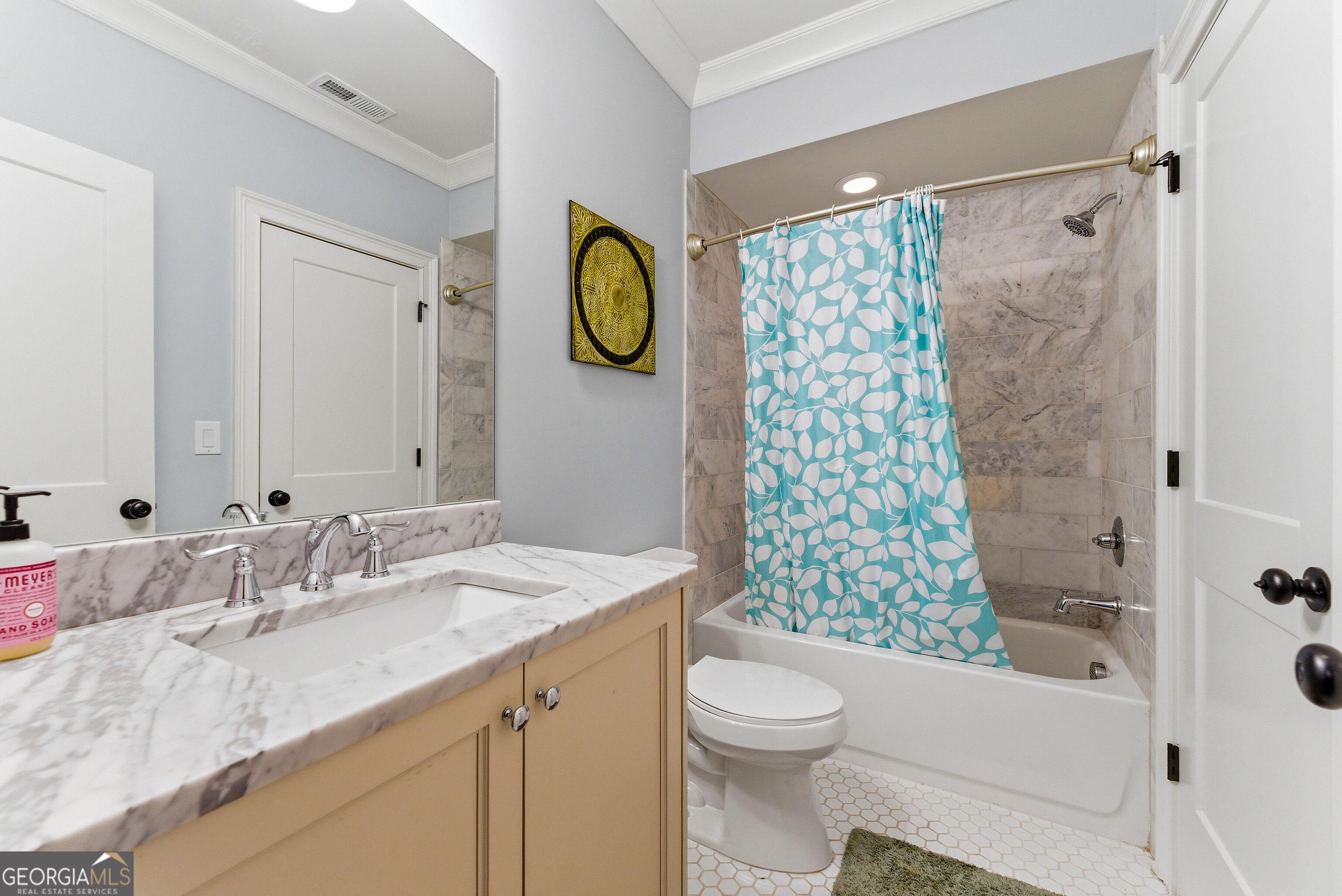 1205 Oldfield Road Decatur, GA 30030 - Photo 34 of 37 a bathroom with a sink a toilet and shower