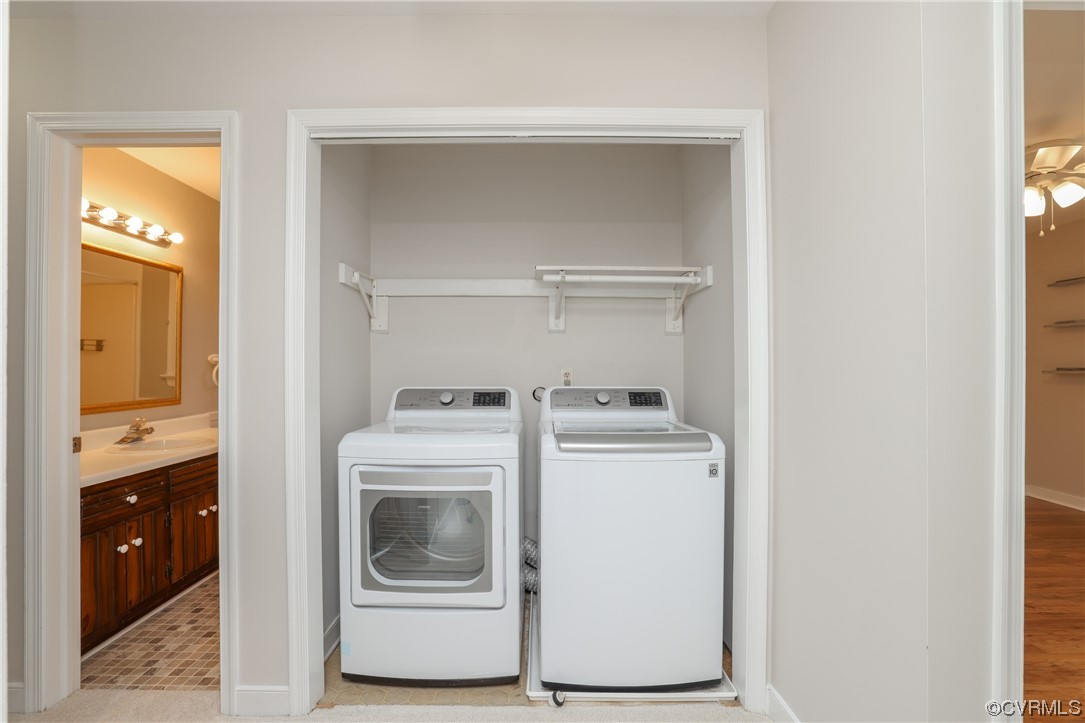 13802 Garrison Pl Drive Midlothian, VA 23112 - Photo 29 of 47 a utility room with dryer and washer