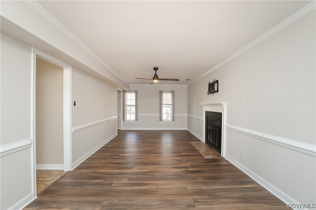 13802 Garrison Pl Drive Midlothian, VA 23112 - Photo 8 of 47 a view of an empty room with window and wooden floor