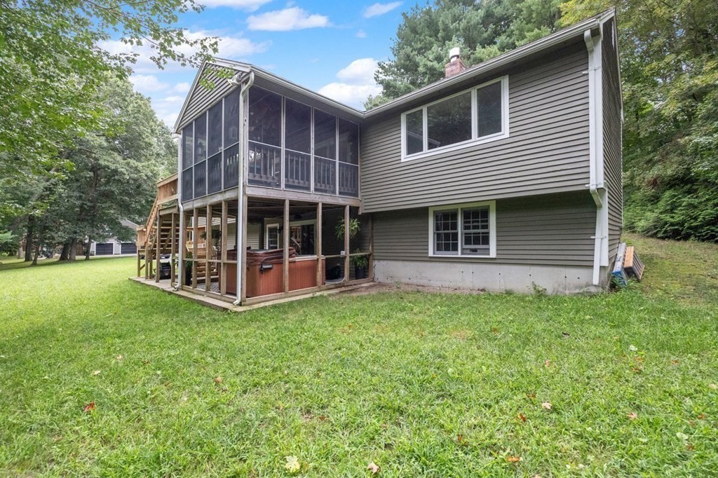 155 Whiting Street Hingham, MA 02043 - Photo 26 of 30 a view of a house with a backyard