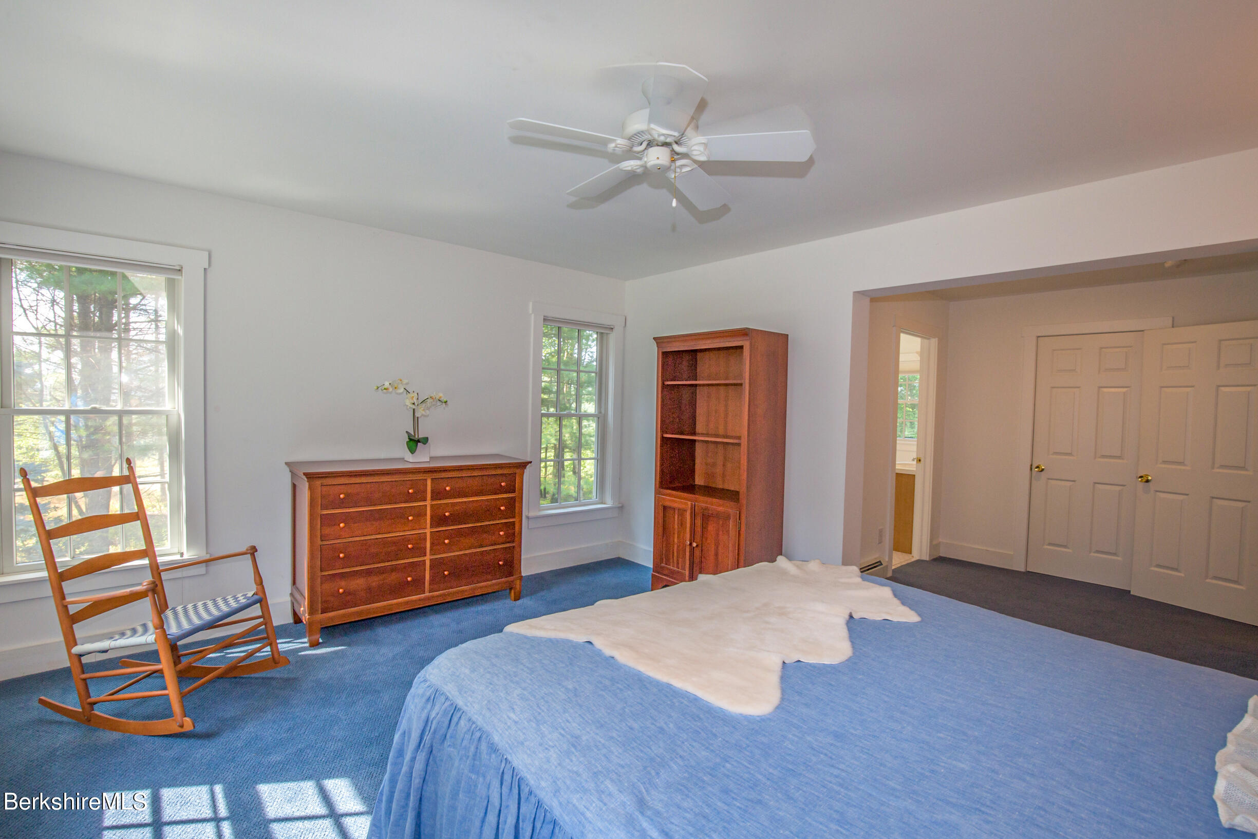 12 Castle Hill Road Stockbridge, MA 01262 - Photo 24 of 39 a bedroom with a bed and furniture