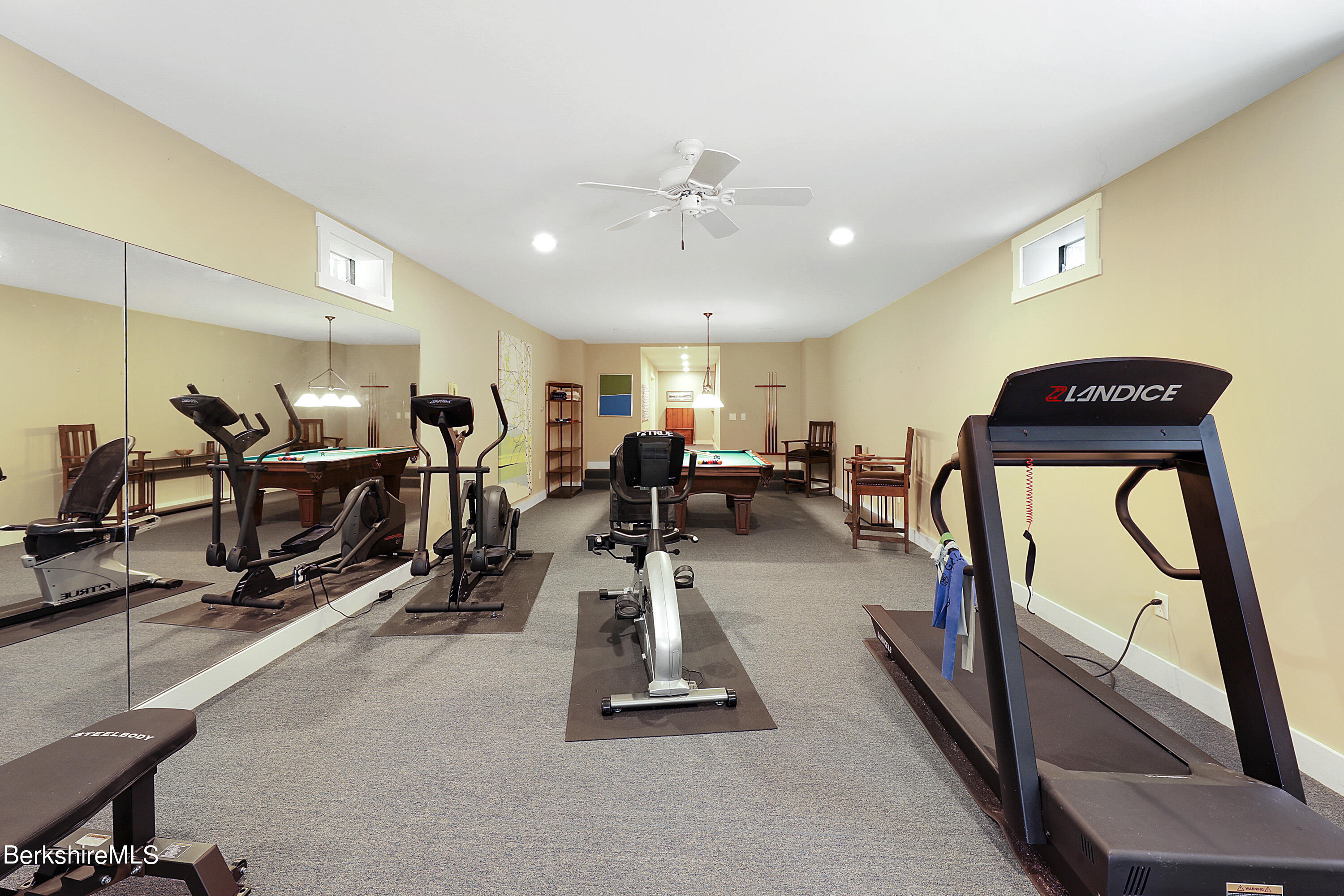 12 Castle Hill Road Stockbridge, MA 01262 - Photo 33 of 39 a view of a room with gym equipment