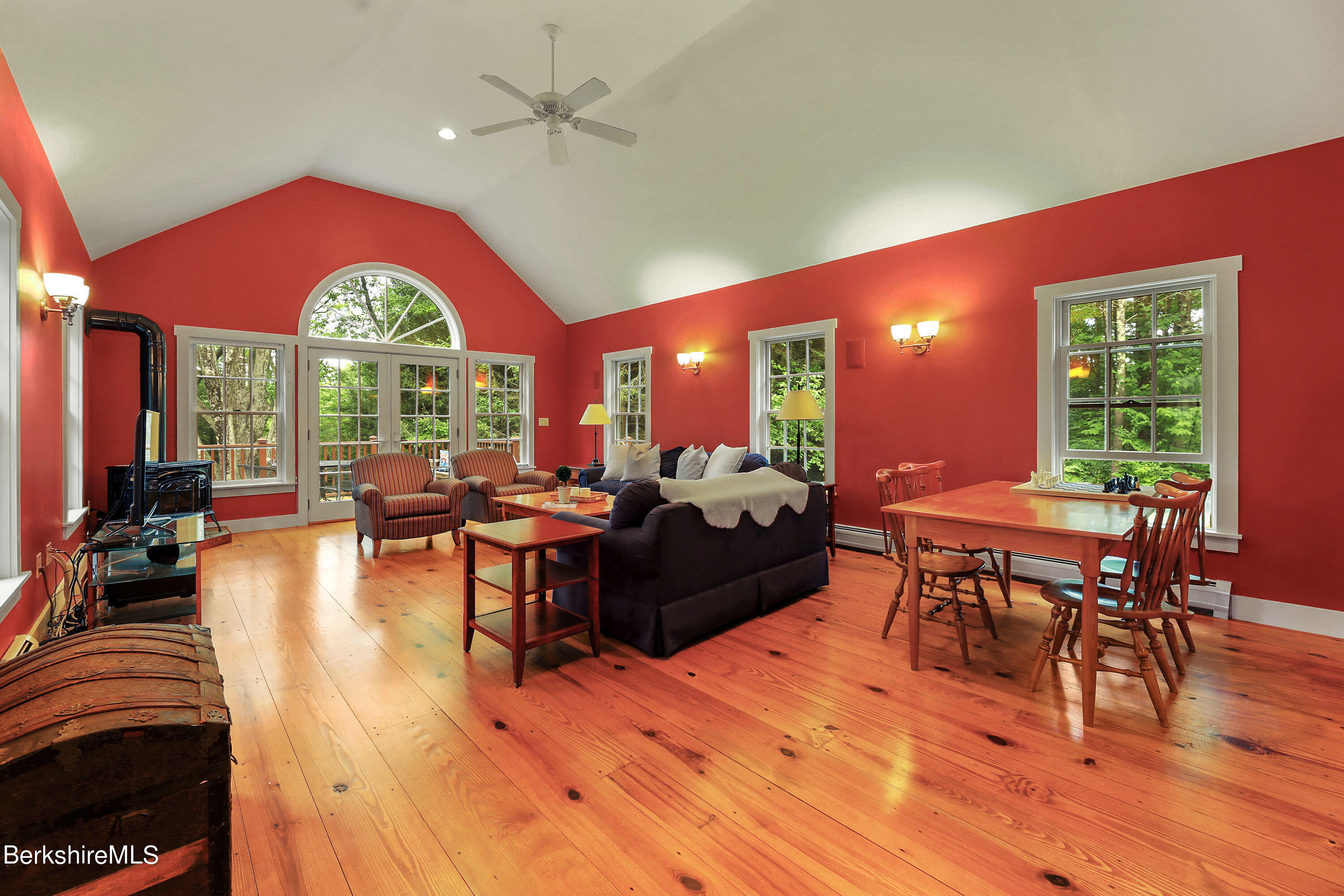 12 Castle Hill Road Stockbridge, MA 01262 - Photo 9 of 39 a living room with furniture and a large window