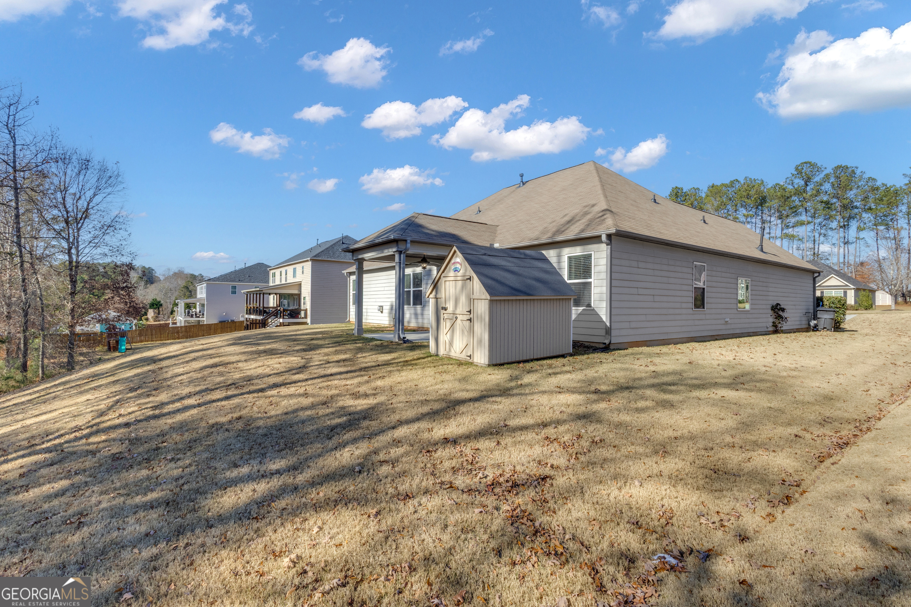 170 Savannah Drive Senoia, GA 30276 - Photo 40 of 60 a view of a house with a backyard