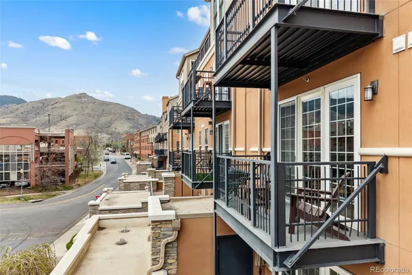 front view of a house with a balcony