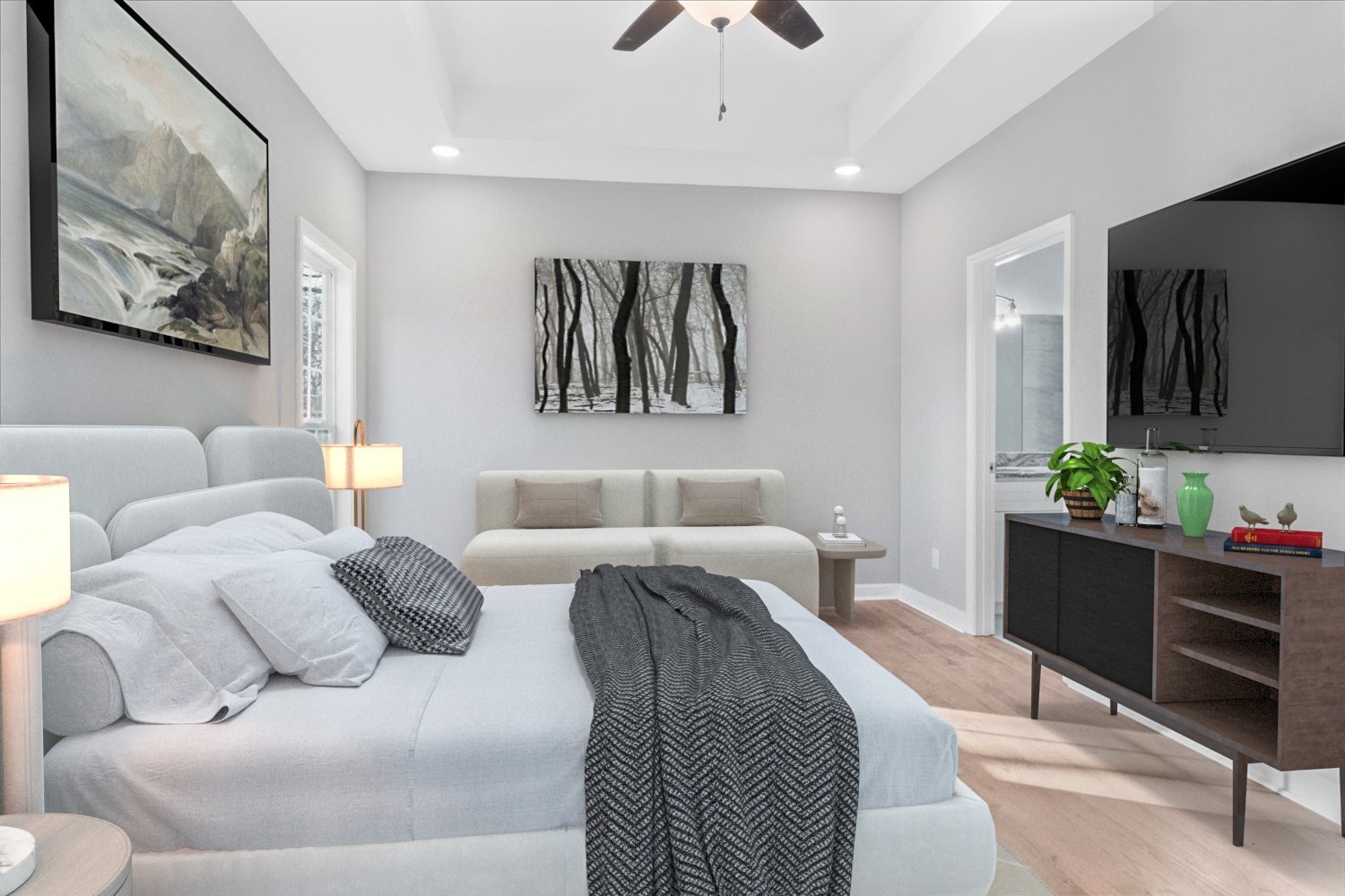 206 Daley Street Summertown, TN 38483 - Photo 9 of 16 a living room with furniture and paintings on the wall