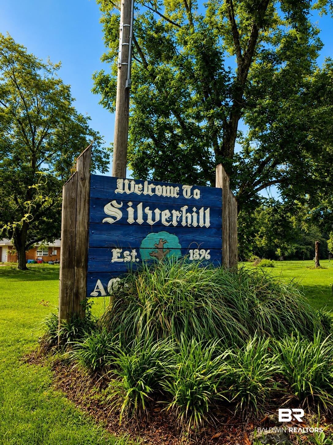 21733 Sedlack Road Silverhill, AL 36576 - Photo 22 of 22 Welcome to Silverhill sign with established 1896 detail
