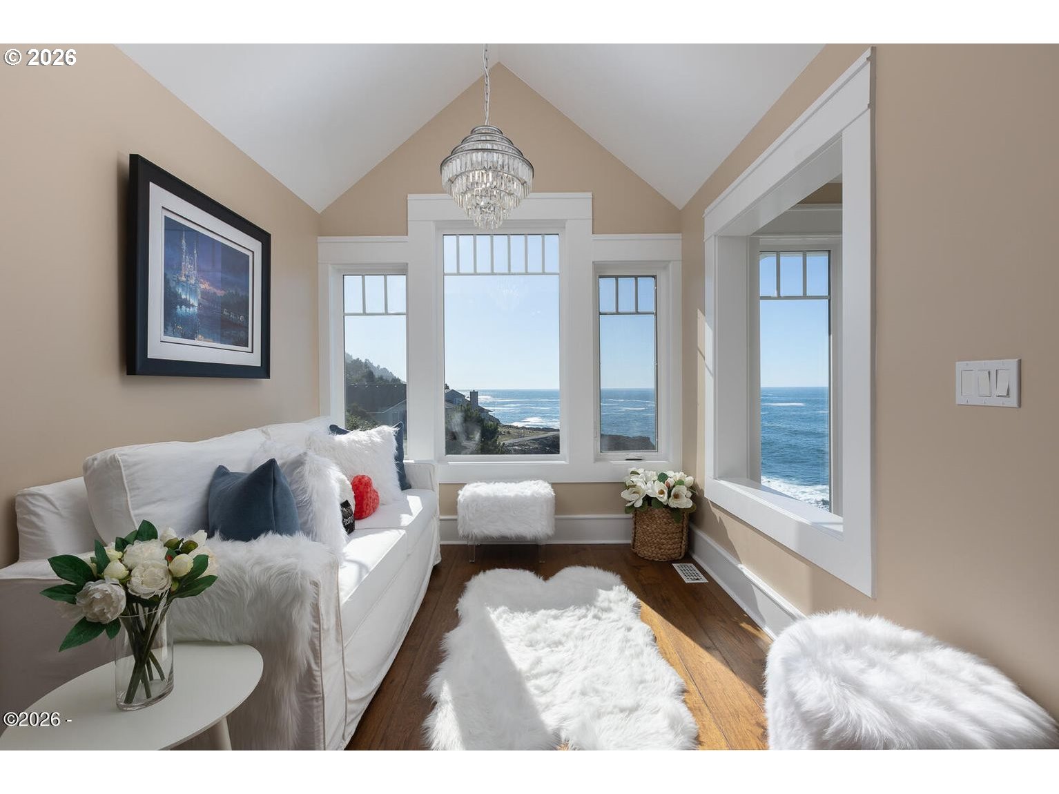 520 Cove Point Depoe Bay, OR 97341 - Photo 17 of 43 a living room with furniture and a large window