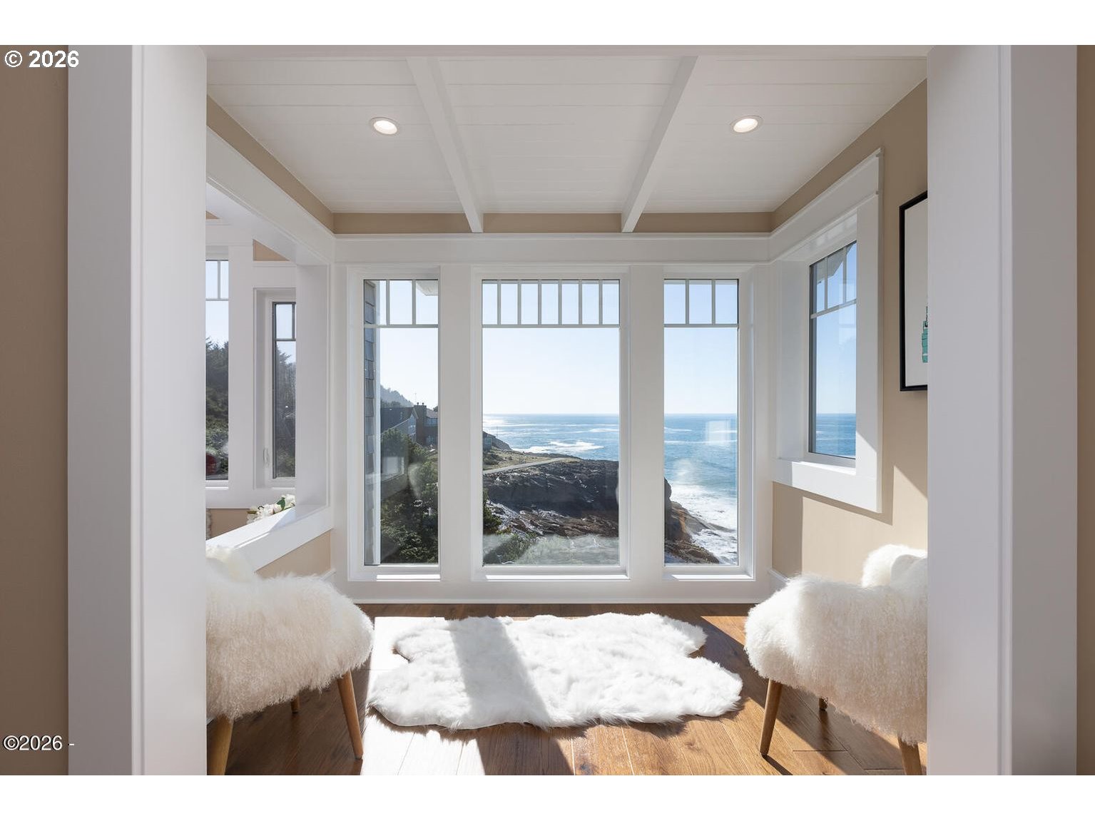 520 Cove Point Depoe Bay, OR 97341 - Photo 18 of 43 a view of an entryway with wooden floor
