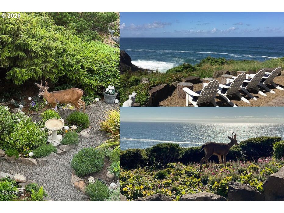 520 Cove Point Depoe Bay, OR 97341 - Photo 34 of 43 a view of a yard with lawn chairs