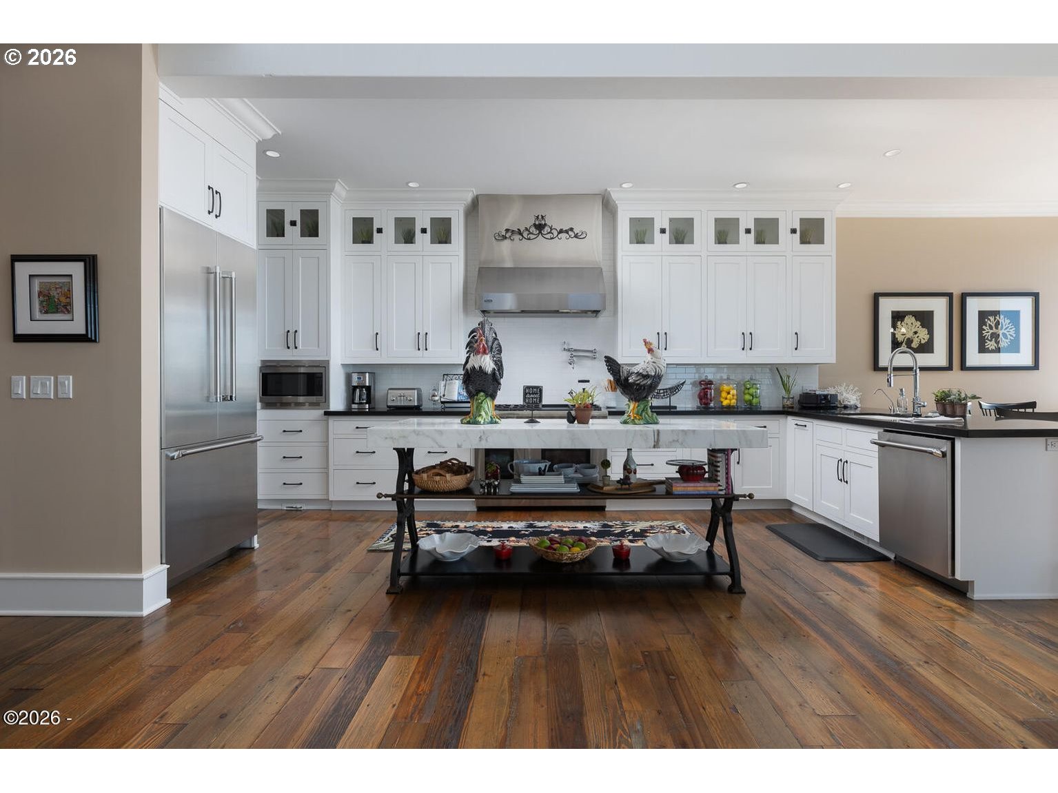 520 Cove Point Depoe Bay, OR 97341 - Photo 9 of 43 a living room with stainless steel appliances kitchen island granite countertop furniture and wooden floor