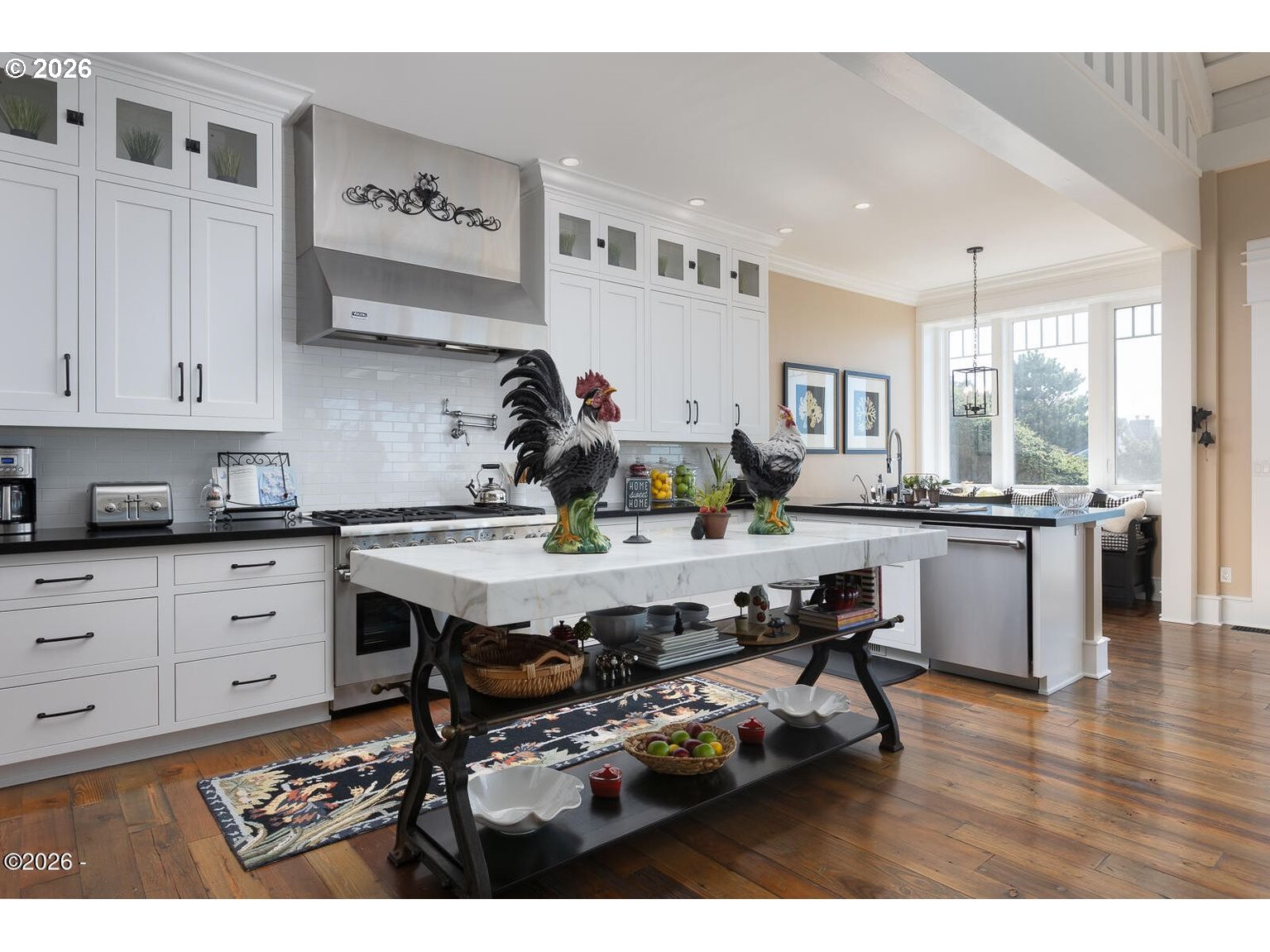520 Cove Point Depoe Bay, OR 97341 - Photo 10 of 43 a living room with stainless steel appliances kitchen island granite countertop furniture and a kitchen view