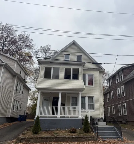 a front view of a house