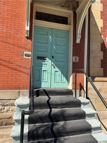 a building outdoor space with patio