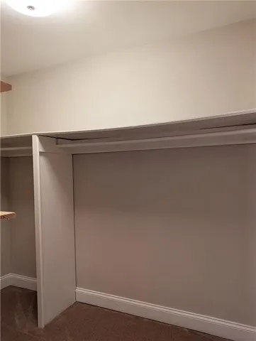 a close view of closet