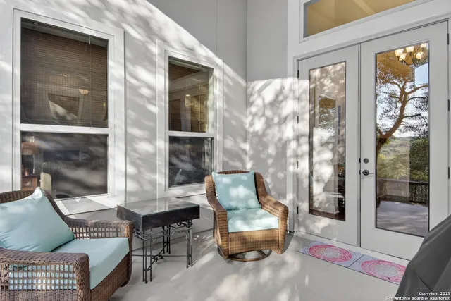 a view of outdoor space with seating