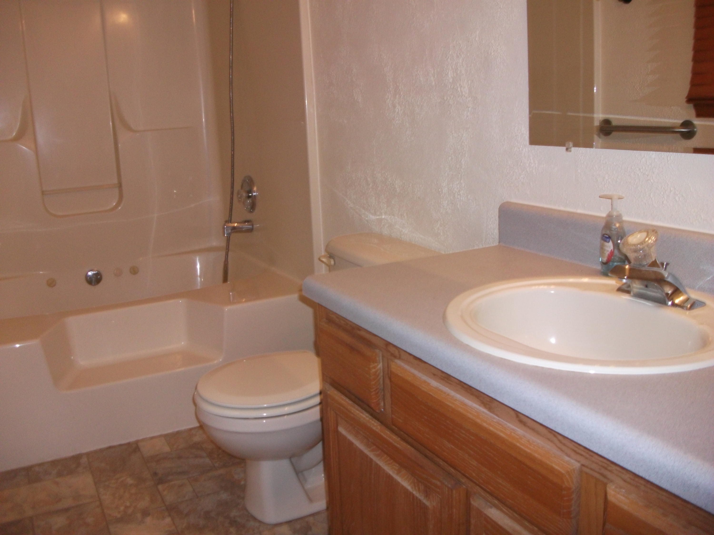 726 Swenfield Road Callaway, VA 24067 - Photo 11 of 40 a bathroom with a sink a toilet and shower