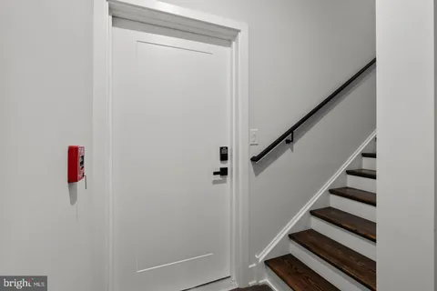 a view of entryway with stairs