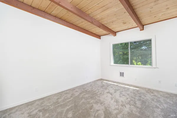 a bathroom with a shower and a toilet