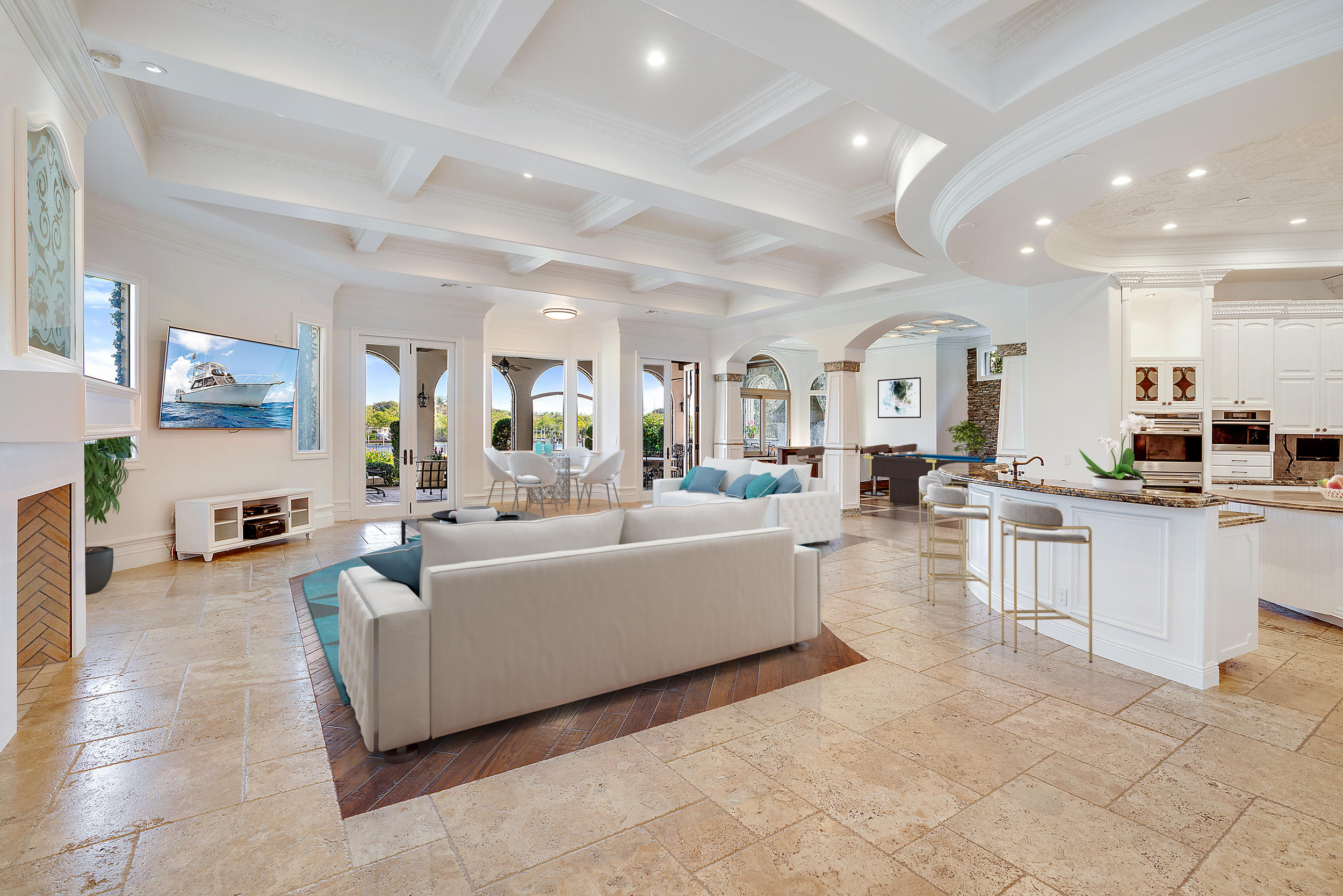 494 Mariner Drive Jupiter, FL 33477 - Photo 3 of 41 Virtually Staged Great Room