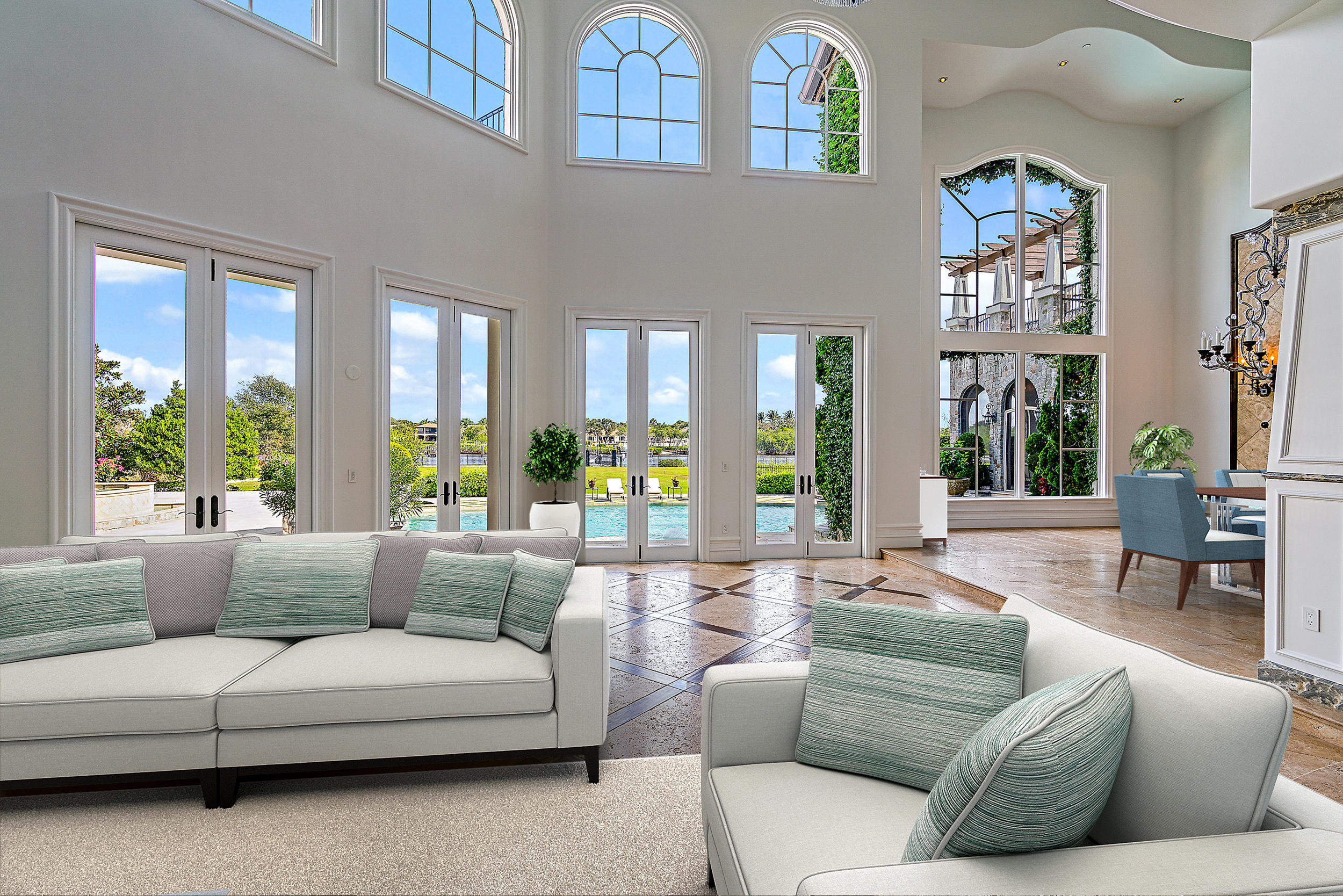 494 Mariner Drive Jupiter, FL 33477 - Photo 23 of 41 Virtually Staged Living Room