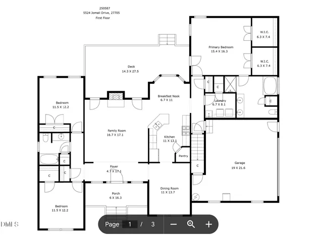 $850,000 | 5524 Jomali Drive, Durham, NC 27705