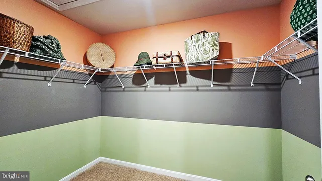 a view of a room with rack on the wall