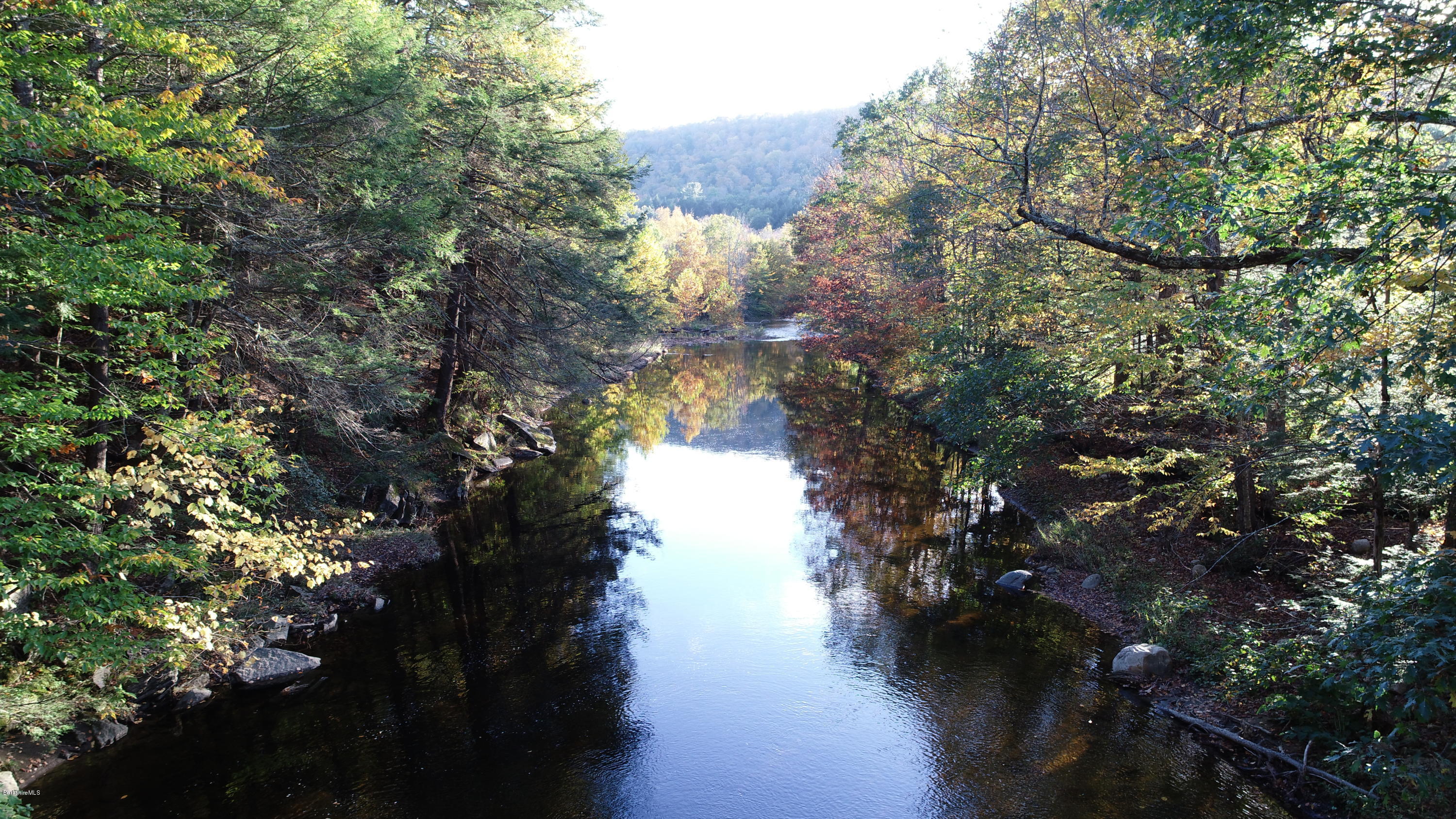 a view of lake from yard