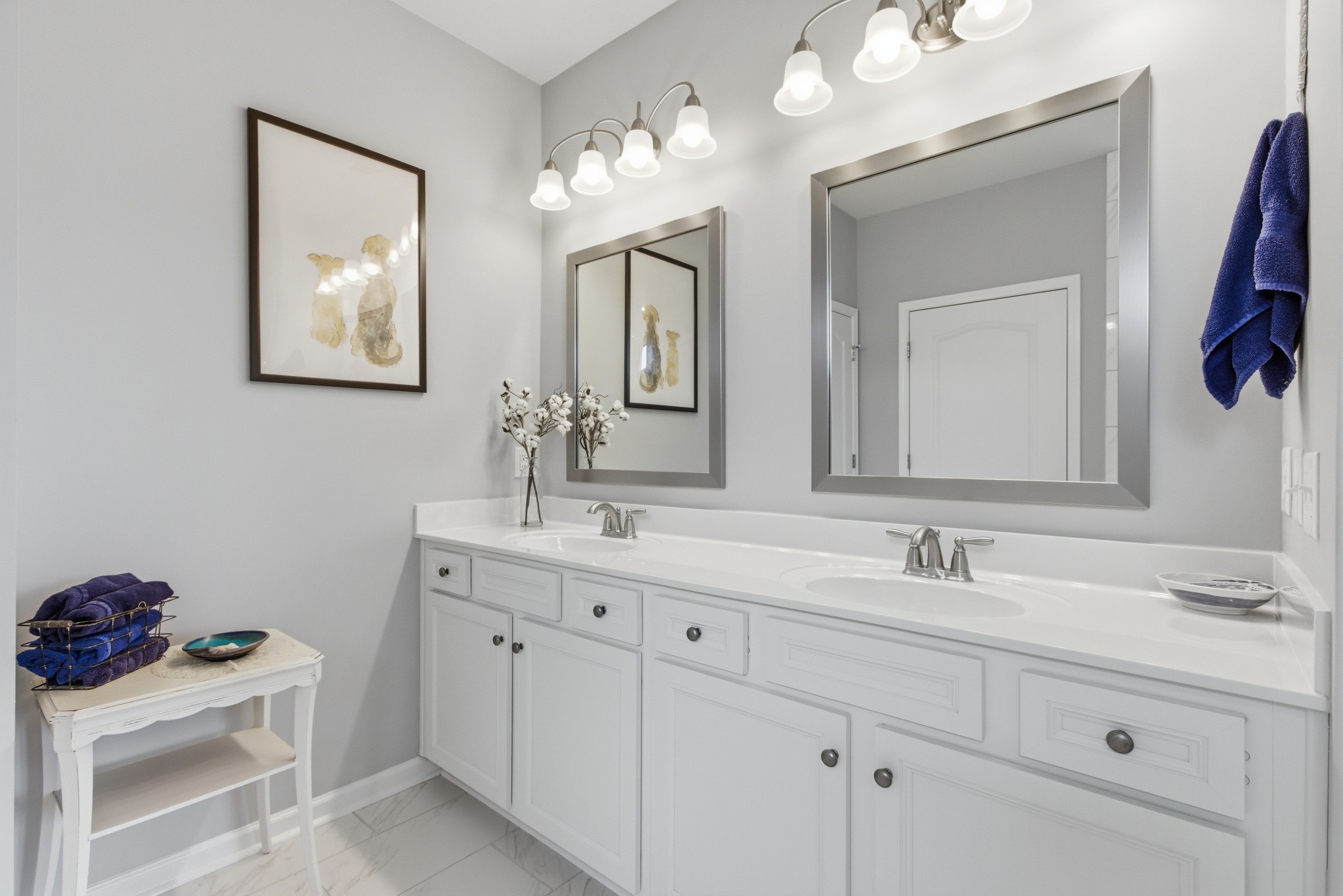 2321 Lawrence Ridge Spring Hill, TN 37174 - Photo 26 of 59 a bathroom with a double vanity sink and a mirror