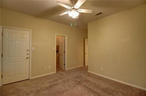 a view of an empty room