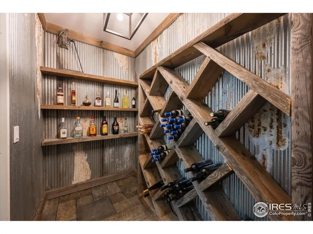 a view of a backyard with sitting area