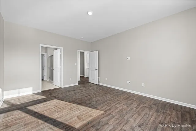 a view of an empty room