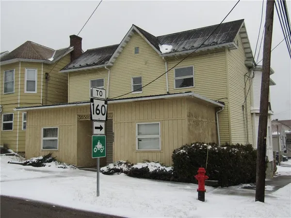 a front view of a house