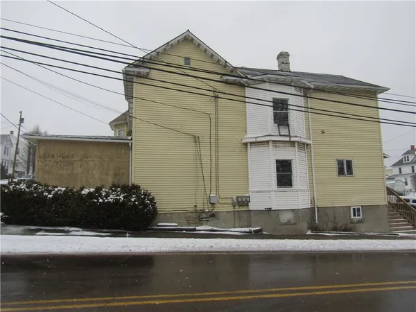 a front view of a house