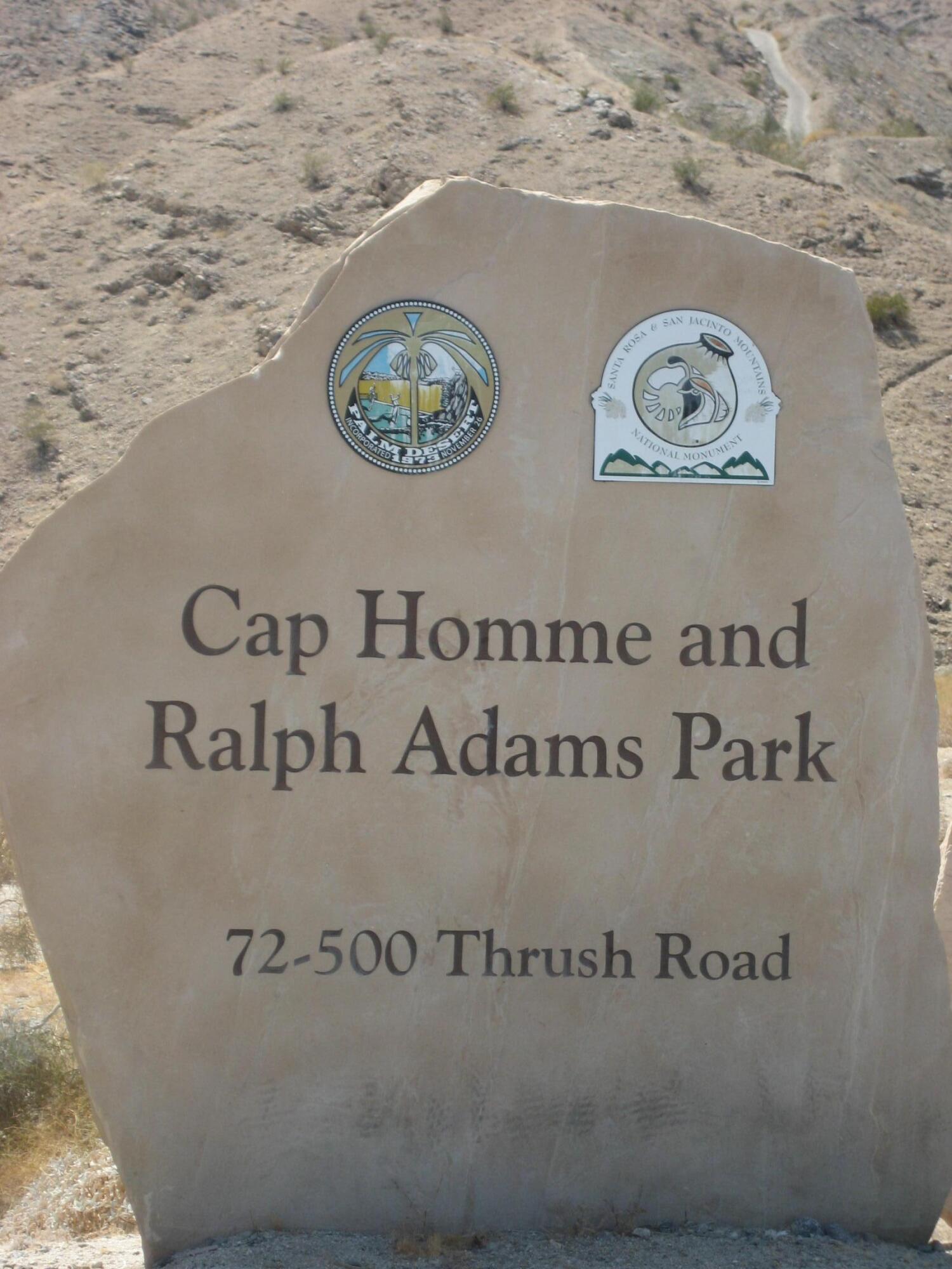 72699 Eagle Road, Unit 3 Palm Desert, CA 92260 - Photo 22 of 26 A01 Ralph Adams Park Signage