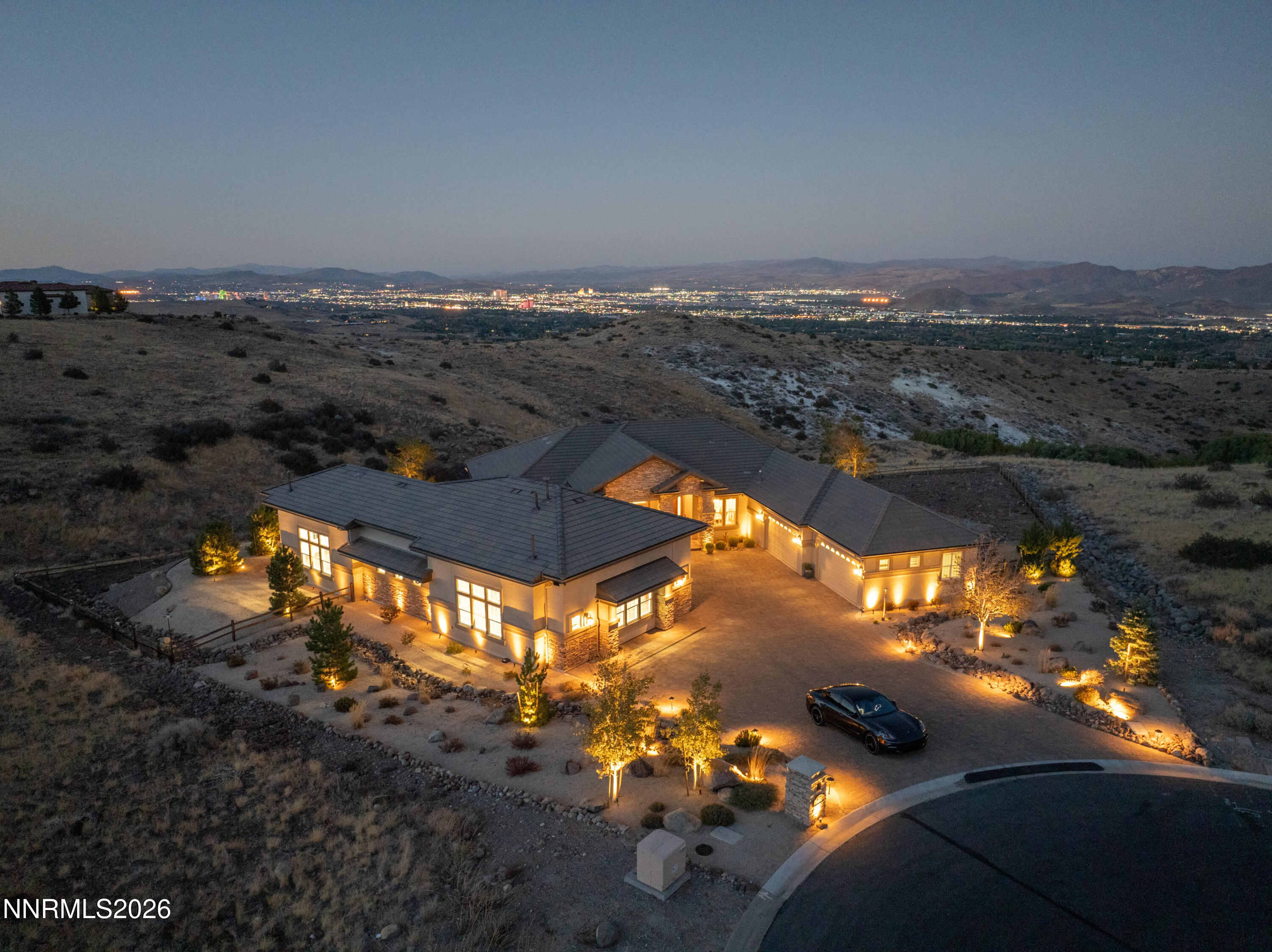 4095 Gray Fox Court Reno, NV 89511 - Photo 28 of 58 005_4095_gray_fox_twilight_drone-12_66