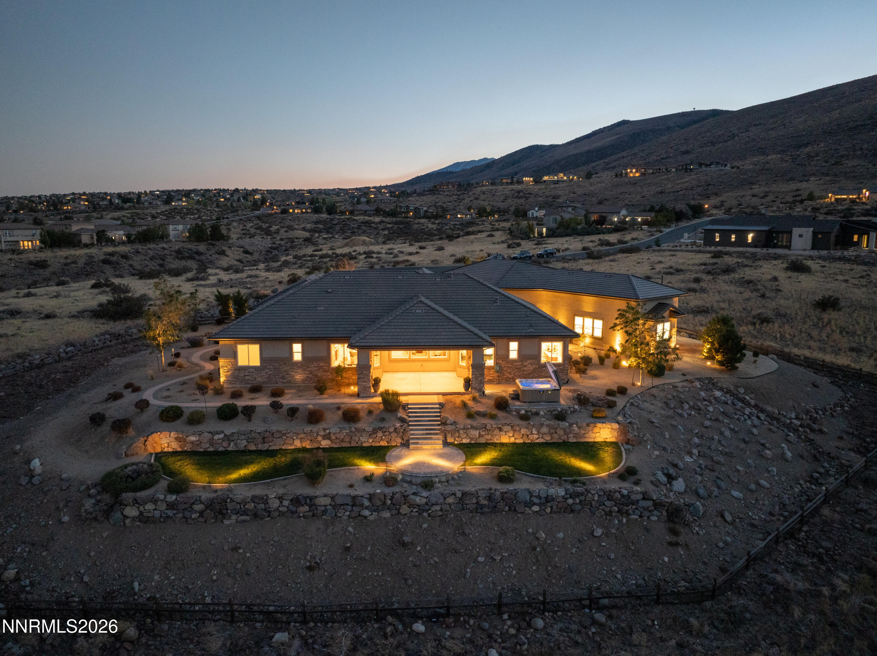 4095 Gray Fox Court Reno, NV 89511 - Photo 58 of 58 hidden-068_4095_gray_fox_twilight_drone-