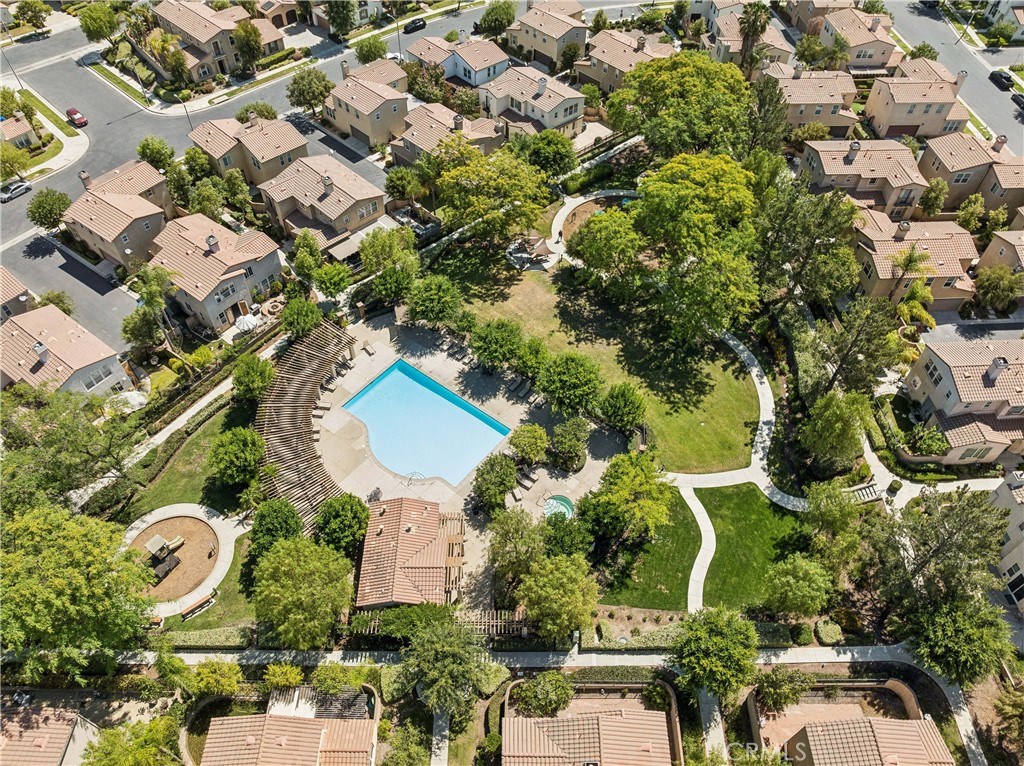 4155 Windspring Street Corona, CA 92883 - Photo 36 of 38 an aerial view of residential houses with outdoor space and street view