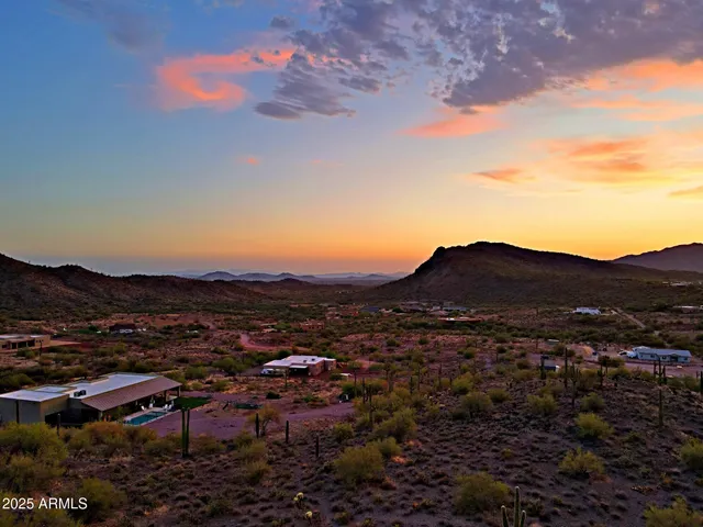 a view of a sky from a mountain