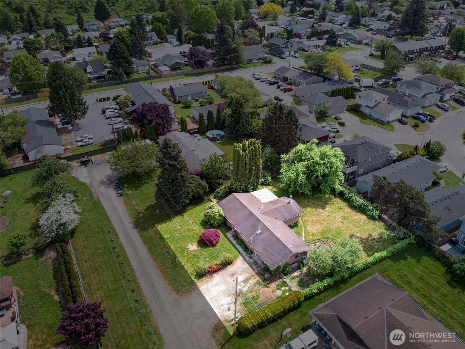 716 Murphy Way Sultan, WA 98294 - Photo 3 of 31 an aerial view of a house with a garden
