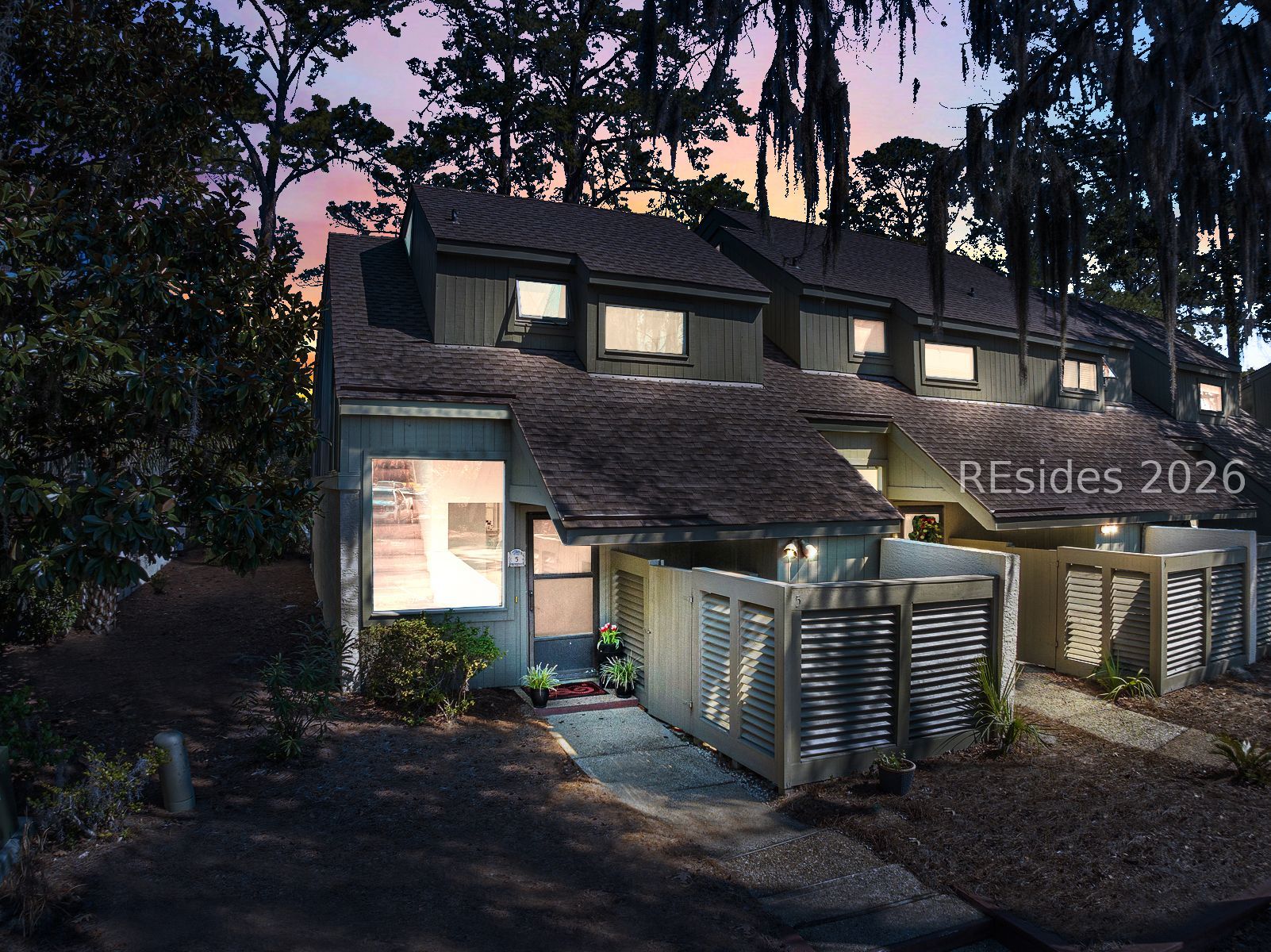 5 Devils Elbow Lane, Unit 5 Hilton Head Island, SC 29926 - Photo 34 of 73 Twilight Exterior Front